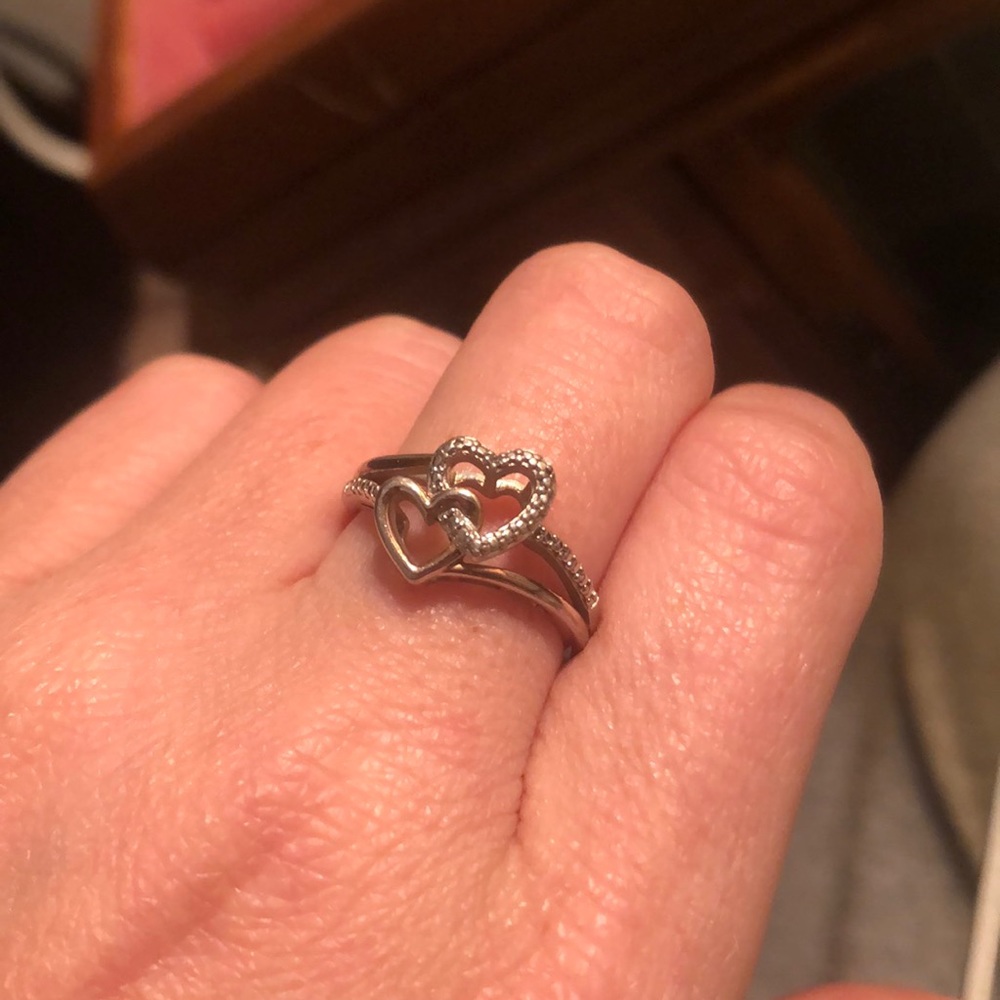 925 marked sterling silver diamond cut